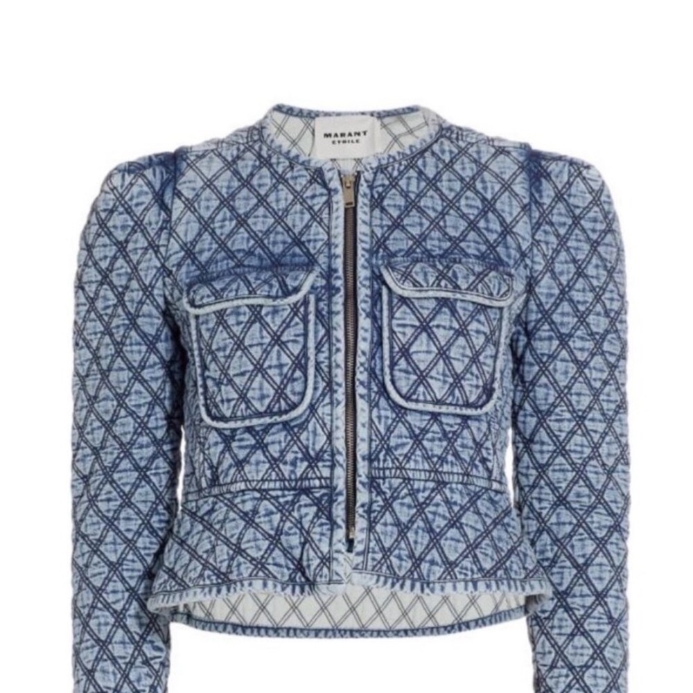 Isabel Marant Denim Quilted Jean Jacket - Picture 8 of 10